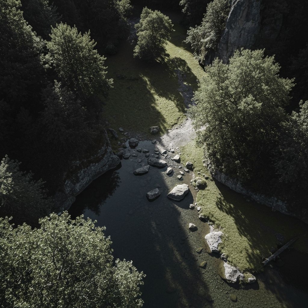 Serene natural landscape representing health and wellbeing context